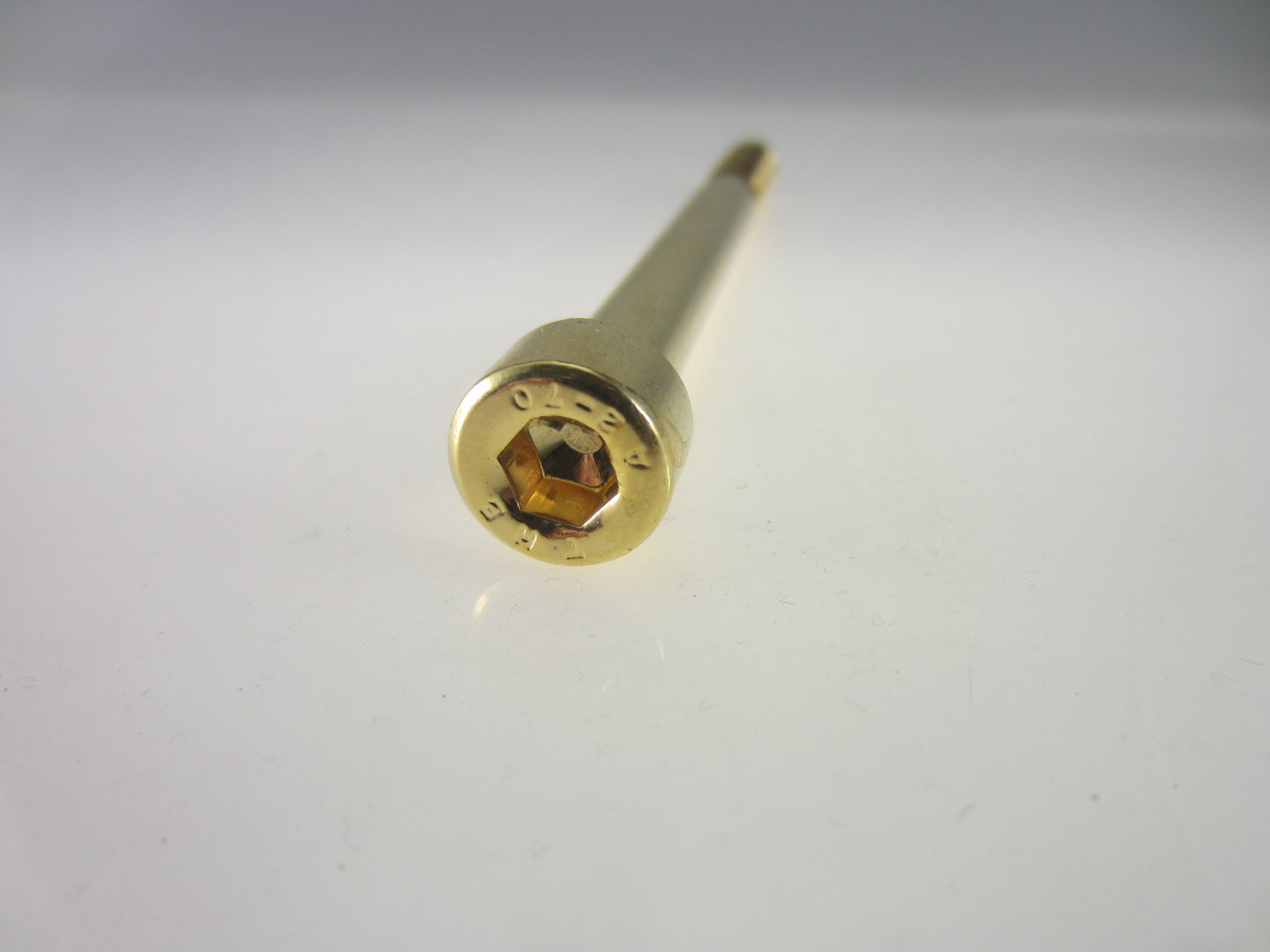 Zylinderschraube mit Innensechskant M10x55 GOLD vergoldet M10 Schraube 24-Karat 
