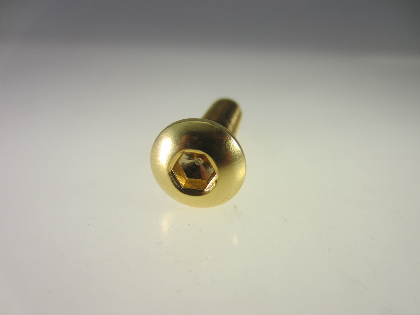 Linsenkopfschraube mit Innensechskant M6x60 GOLD vergoldet M6 Schraube Linsen 